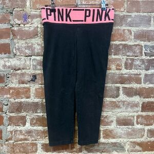 Victoria's Secret Pink Leggings with Pink Waistband